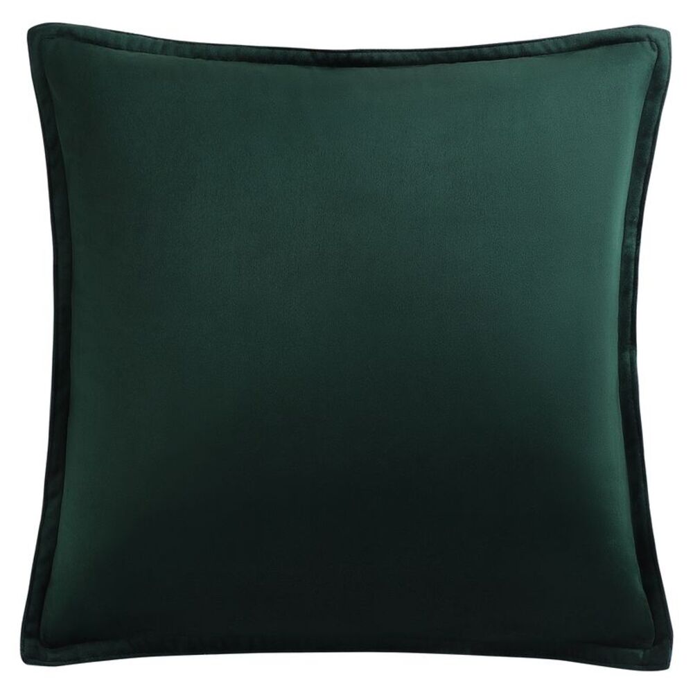 Velvet Throw Pillow Cover Cushion Cases for Sofa Bed 16"x16" Dark Green